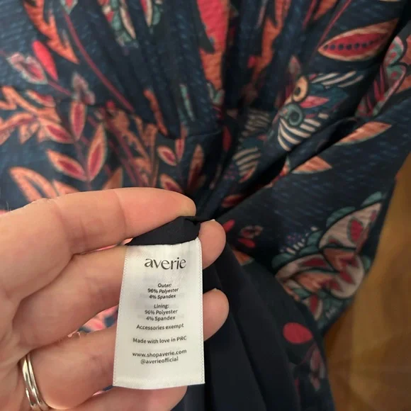 Stunning Averie Silky Cocktail Dress Size L - Picture 9 of 11